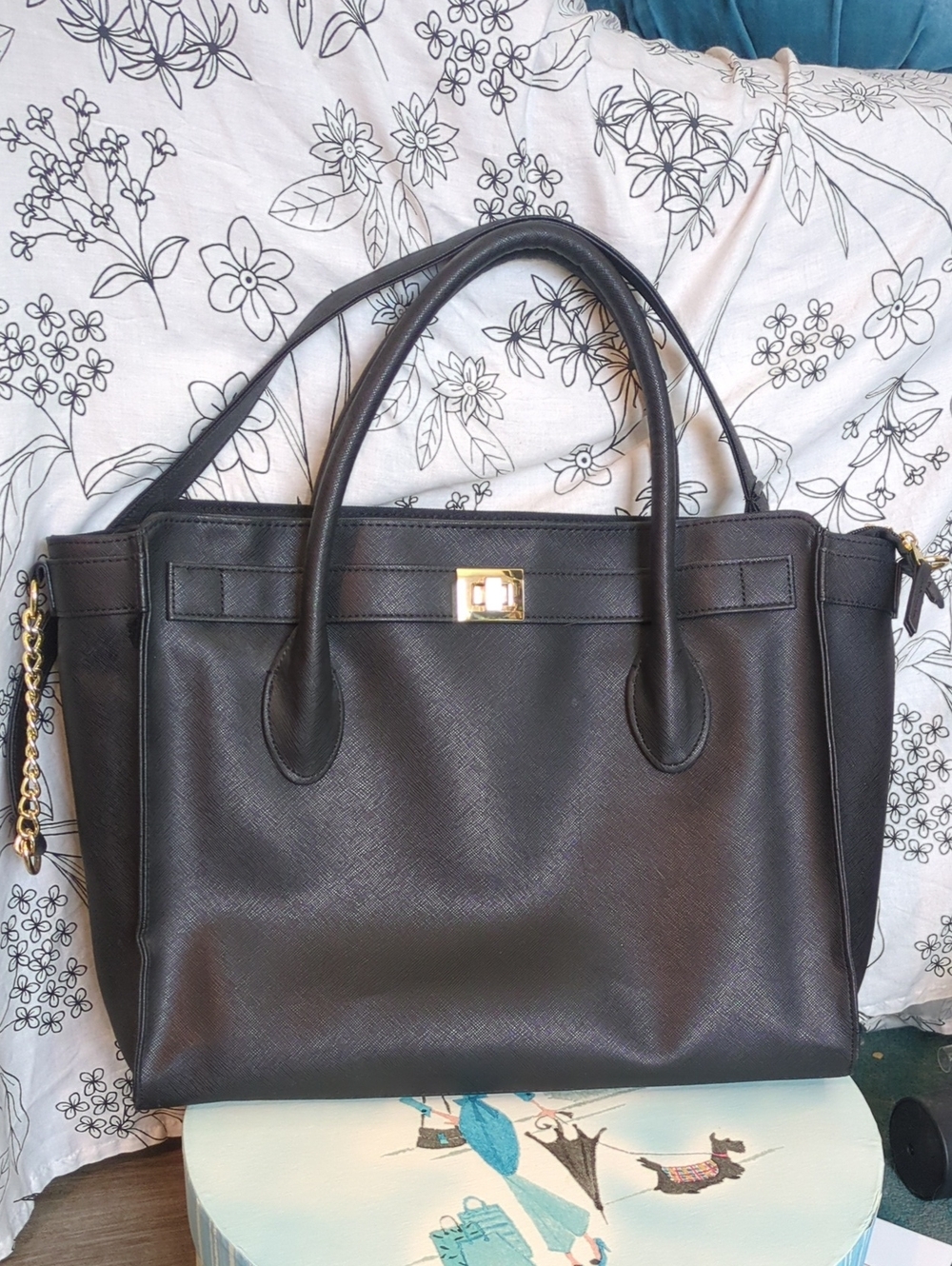 EUC Solo Executive Laptop Tote with Gold Hardware